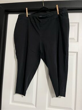 croft & barrow Black Pull-On Capris SX 22W